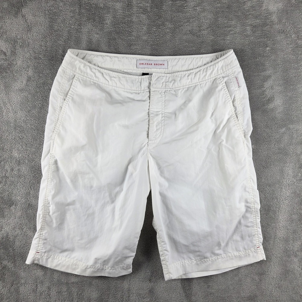 ORLEBAR BROWN OB CLASSIC DANE Shorts Swim Trunks White Mesh Lining Mens Size 31
